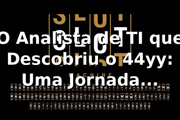 O Analista de TI que Descobriu o 44yy: Uma Jornada Inesperada nos Cassinos 🎰